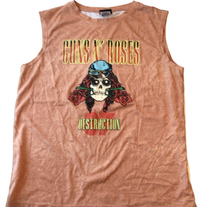 Guns N' Roses Tan Graphic Tee